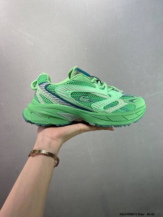 Lacoste法国鳄鱼 舒适运动 网布减震防滑耐磨透气 低帮 橡胶发泡休闲跑步鞋 DDD 尺码:39-45如图 DDD Id:343Jvd0815 DDD