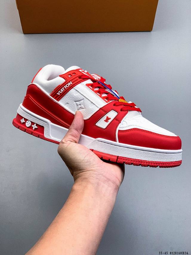 路易威登 Louis Vuitton Lv路易威登板鞋 DDD 乘风破浪的姐姐争先种草款,舒适透明底和百搭性霸屏整个时尚娱乐圈，正品1:1套楦复刻，细节调整完美