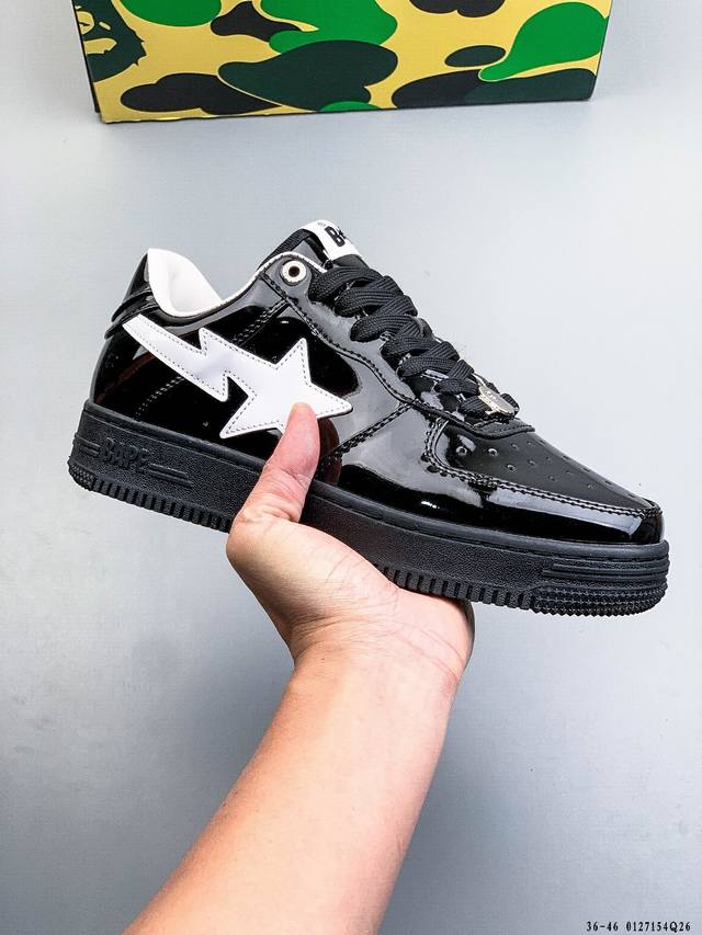 空军 Bape 潮流教父Nigo品牌 王源同款 Bape Sta “Tokyo”经典百搭休闲运动板鞋 经典猿人头设计 纯正版型 海玻璃鞋垫 内置全掌气垫 全套顶