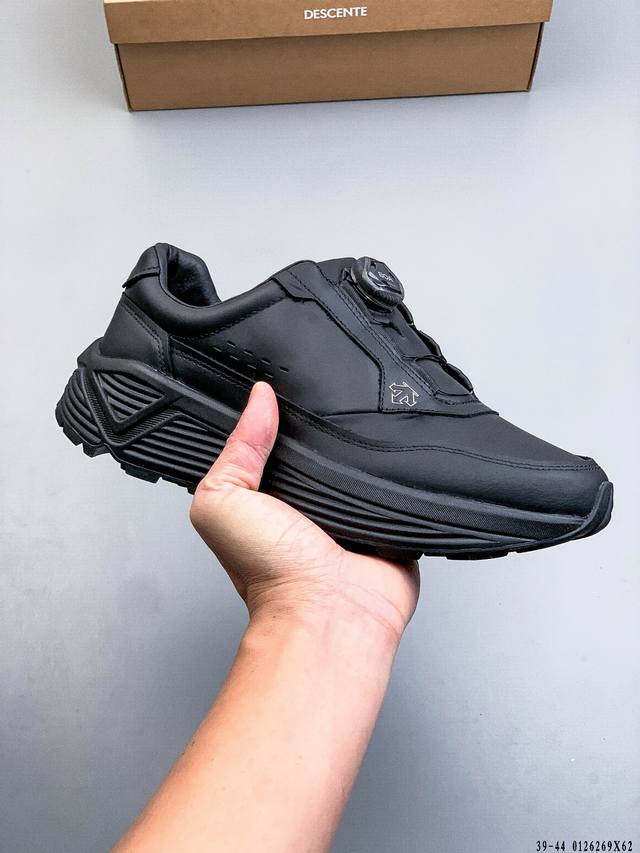 公司级！迪桑特Descente Enerzite 时尚防滑 低帮跑步鞋 DDD 针织网布无缝拼接鞋面轻薄通透减少摩擦 DDD 进口Z Foam缓震中底 舒适回弹