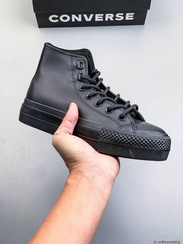 公司级！匡威Converse All Star厚底高帮休闲帆布鞋 DDD 0123 T22 DDD