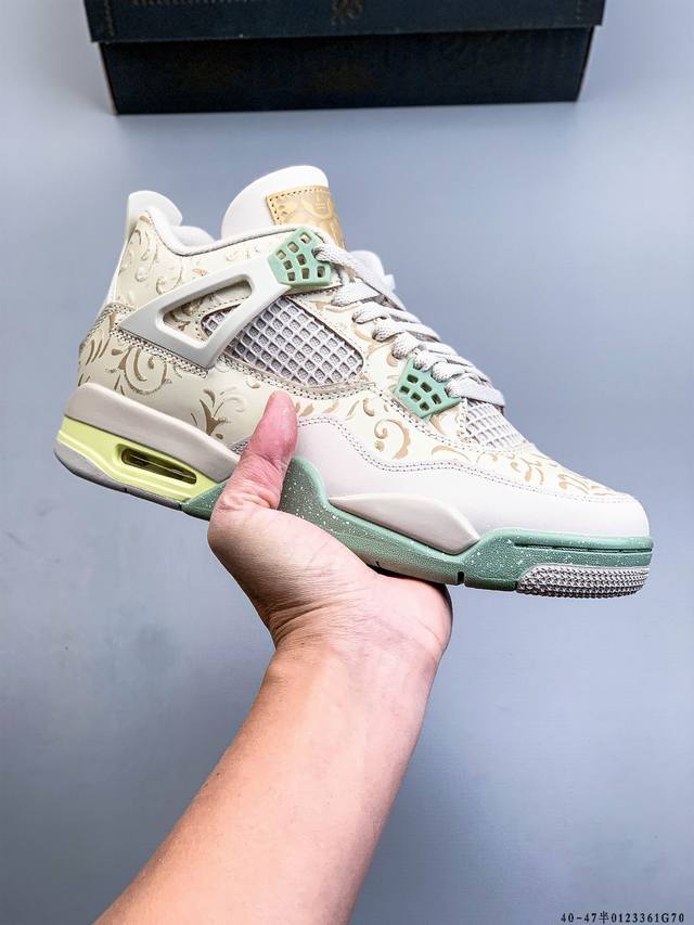 纯原版本！Air Jordan 4 Retro Og Cement Aj4 乔4 复古休闲运动篮球鞋 DDD 正确鞋舌立体高频 原厂数据 最新原厂底模 原厂纸板