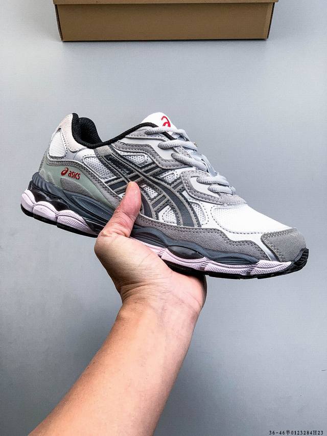 Asics 亚瑟士Gel-Nyc 2055透气网眼鞋面配合部分合成革材质 采用全新Ahar+橡胶材质 更加耐磨 DDD 0123284H23 DDD