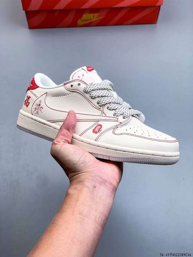 公司级头层！耐克Nike Air Jordan 1 Low Aj1 乔1 低帮潮流运动休闲板鞋。Aj1 低帮拼接 完美版型真头层牛皮# 内置缓震气垫 原鞋开模