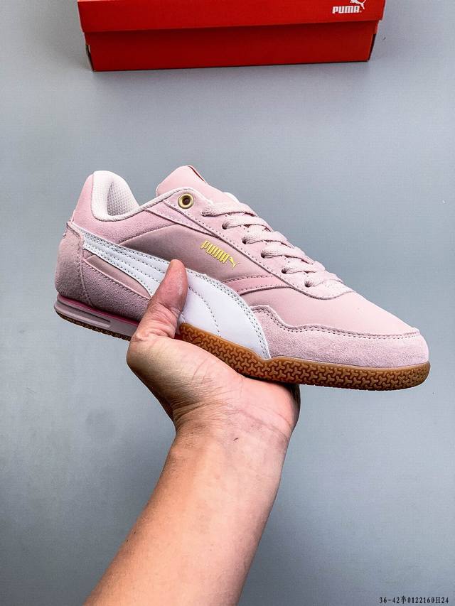彪马Puma Bella Donna Nylon 透气布面彪马薄底系列 复古运动休闲跑鞋 鞋面设计轻量透气 提供了舒适性和穿着感受柔软内里材质 穿着更加舒适橡胶