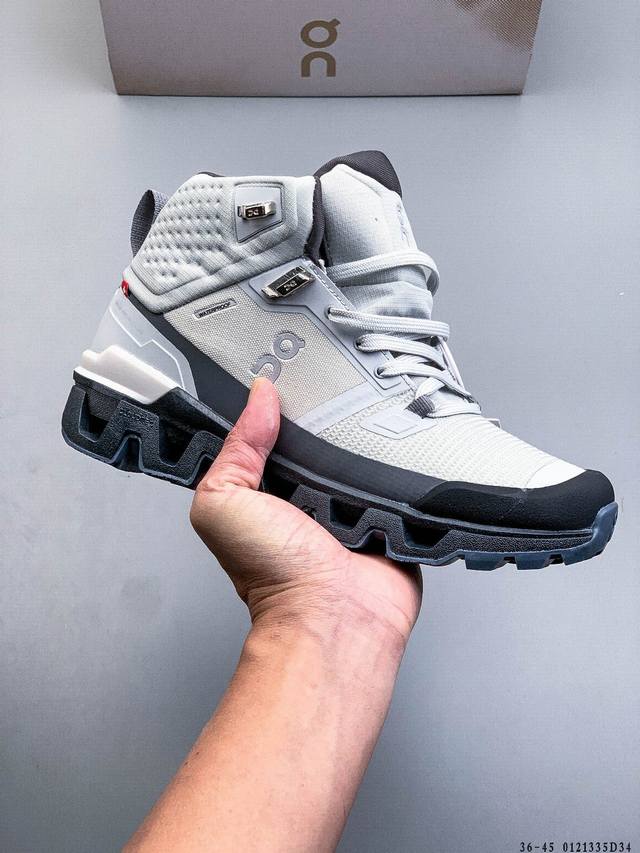 公司级！On昂跑 Cloudsurfer 舒适百搭 简约 耐磨 高帮跑步鞋 DDD Cloudsurfer 鞋身外观的设计灵感源于 On 昂跑的专业竞赛鞋 鞋面