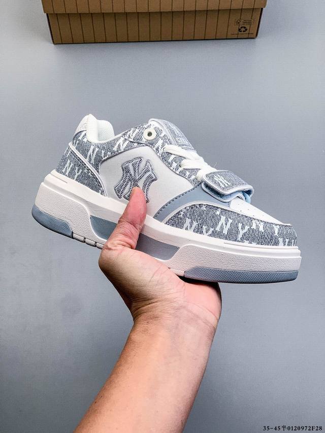 公司级！Mlb Chunky Liner 厚底休闲跑步鞋 Ny印花 牛皮材质运动鞋 DDD 0120972F28 DDD