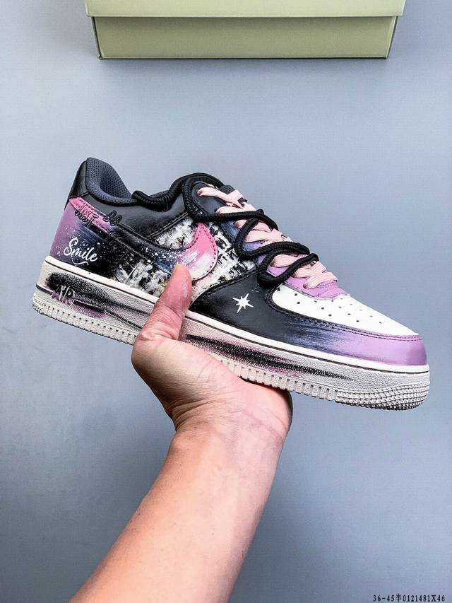 纯原版本 原楦数据纸版，采用硬质优质皮革鞋面材质，内置全掌Air Sole气垫。耐克 Nike Air Force 1 Low 空军一号低帮经典百搭休闲运动板鞋