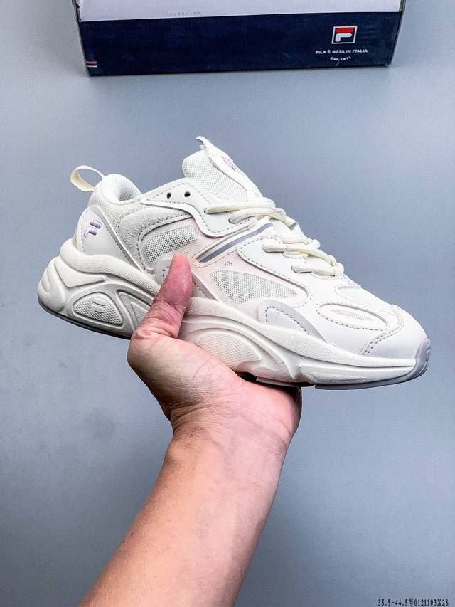 斐乐 Fila Fusion 火星二代复古跑鞋 DDD 原鞋开版定制 正品同步鞋材 皮革拼接麂皮 搭配透气网布 主打复古潮流 撞色设计 视觉冲击十足 超厚Eva