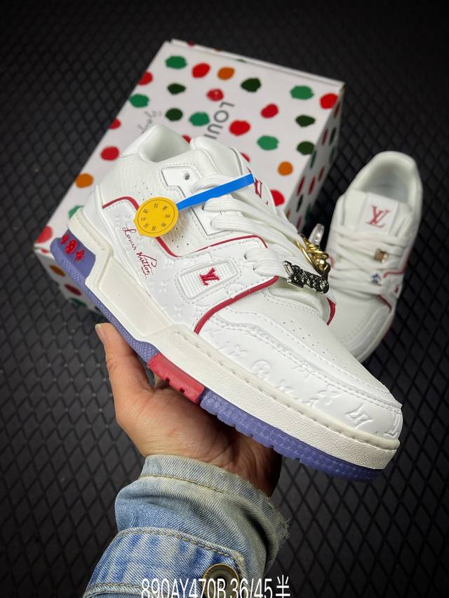 DDD 全新Lv路易威登Louis Vuitton Trainer Sneaker Low Transparent 休闲运动文化百搭篮球板鞋 DDD 码数： 3