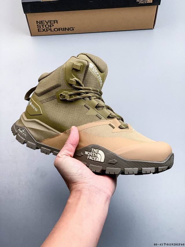 纯原 北面The North Face Offtrail Hike Mid 柔软舒适防滑耐磨 中帮 越野跑步鞋 DDD 具有出色的抓地力和稳定性 在户外越野中勇
