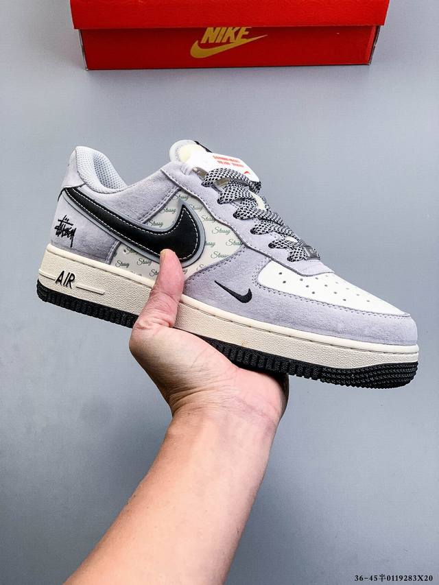 原楦数据纸版，采用硬质优质皮革鞋面材质，内置全掌Air Sole气垫。耐克 Nike Air Force 1 Low 空军一号低帮百搭休闲运动板鞋 DDD 01