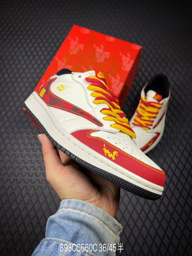 DDD 公司级Nike Air Jordan 1 X Travis Scott Aj1倒勾 乔一倒钩 ‘Diy’定制 耐克 低帮文化篮球鞋 DDD 完美品质出货