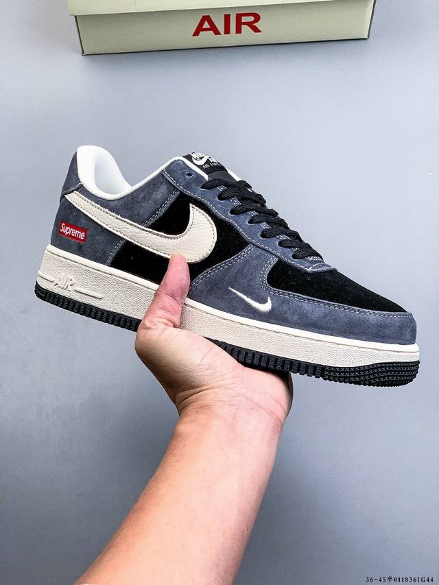 纯原版本 原楦数据纸版，采用硬质优质皮革鞋面材质，内置全掌Air Sole气垫。耐克 Nike Air Force 1 Low 空军一号低帮经典百搭休闲运动板鞋
