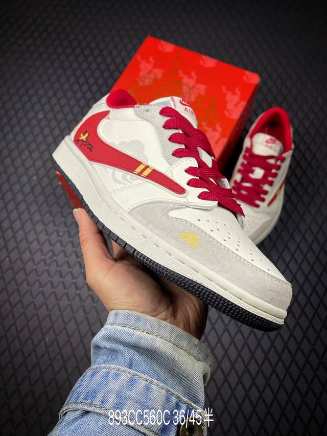 DDD 公司级Nike Air Jordan 1 X Travis Scott Aj1倒勾 乔一倒钩 ‘Diy’定制 耐克 低帮文化篮球鞋 DDD 完美品质出货