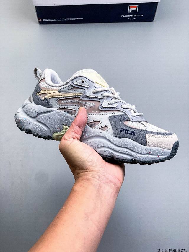 公司级 Fila 斐乐蕨草鞋Fern女鞋运动鞋 新款户外老爹鞋反光休闲鞋 DDD 货号：F12M331101Faw DDD 0118103X32 DDD