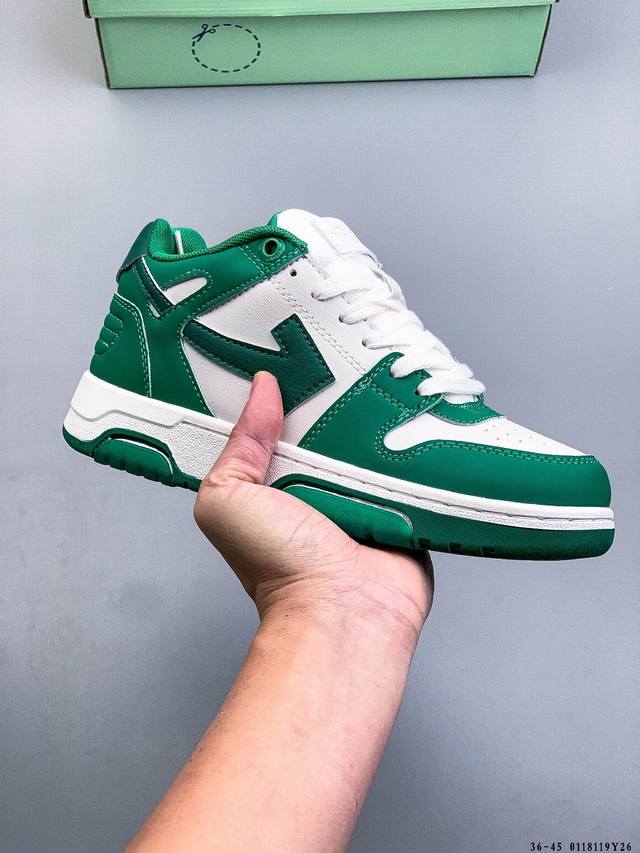 新品上架 Off-White Out Of Office 低帮时尚板鞋 杨幂同款 DDD 原厂原档案开发，原盒原标，原厂头层皮料，官方原版设计，做工细节全方位对