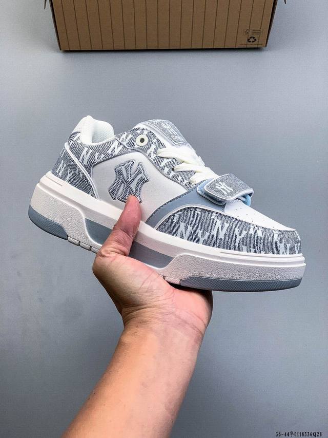 公司级！Mlb Chunky Liner 厚底休闲跑步鞋 Ny印花 牛皮材质运动鞋 DDD 0118336Q28 DDD