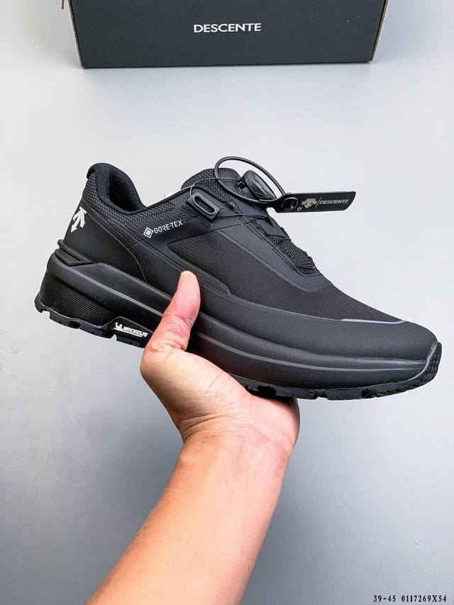 公司级！迪桑特Descente Enerzite 时尚防滑 低帮跑步鞋 DDD 针织网布无缝拼接鞋面轻薄通透减少摩擦 DDD 进口Z Foam缓震中底 舒适回弹