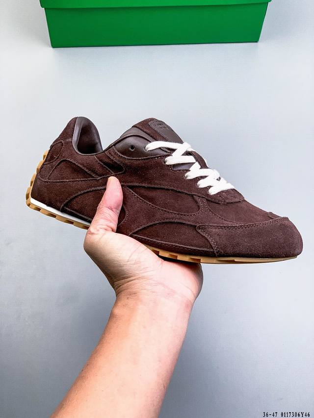 公司级 意大利奢侈品牌-宝缇嘉 葆蝶家-Bottega Veneta Orbit Flash Low Sneakers 轨道尼龙布系列系带低帮德训风薄底舒适休闲