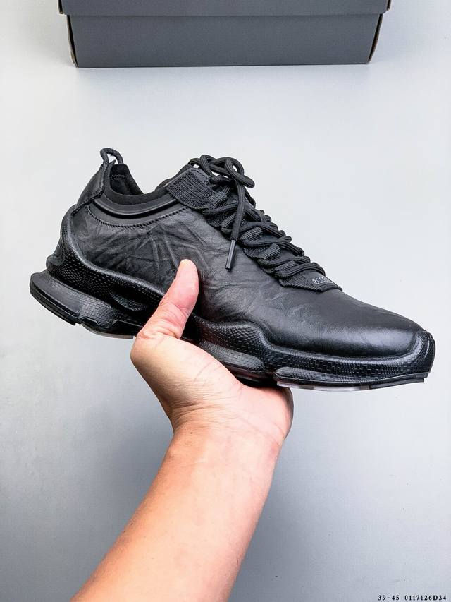 公司级！Ecco Men's Classic Lisbon Lace DDD 爱步 街头趣闯系列系带休闲鞋 DDD 代工原单品质#轻盈发泡橡胶鞋底#欧索莱吸汗去