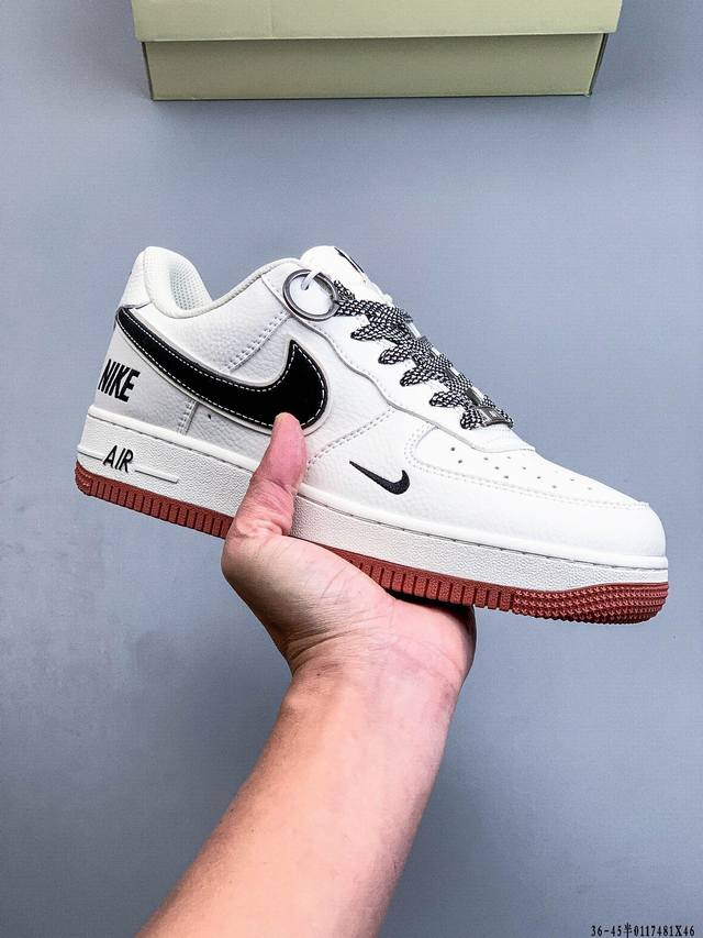 纯原版本 原楦数据纸版，采用硬质优质皮革鞋面材质，内置全掌Air Sole气垫。耐克 Nike Air Force 1 Low 空军一号低帮经典百搭休闲运动板鞋