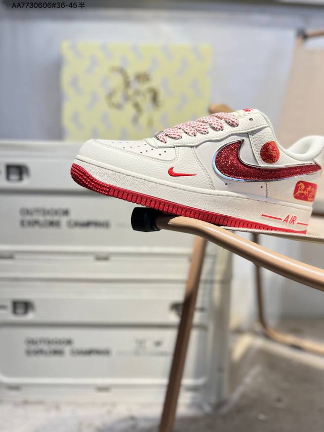 公司级头层皮Nk Air Force 1'07 Low 空军一号低帮休闲板鞋 #定制皮料 原楦原纸板 纯正空军版型 高清洁度 内置全掌气垫Qy6878 Aa77