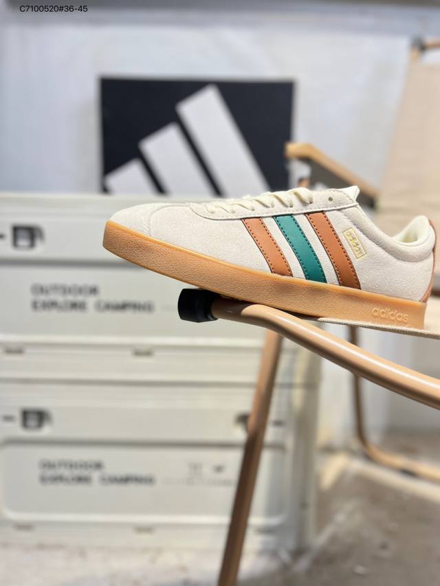 Adidas Vl Court 2.0 阿迪达斯 百搭单品 绒面麂皮防滑耐磨轻便低帮板鞋 DDD 货号:Jr8319 C7 520#36-45 DDD