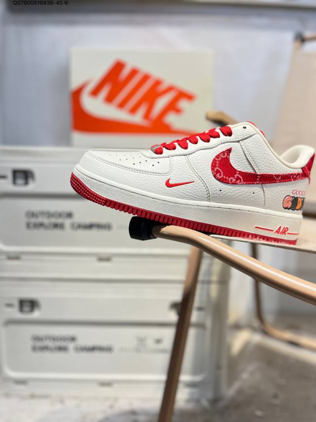 Nk Air Force 1'07 Low 空军一号低帮休闲板鞋 #定制皮料 原楦原纸板 纯正空军版型 高清洁度 内置全掌气垫Sc0601 Qs7800516#