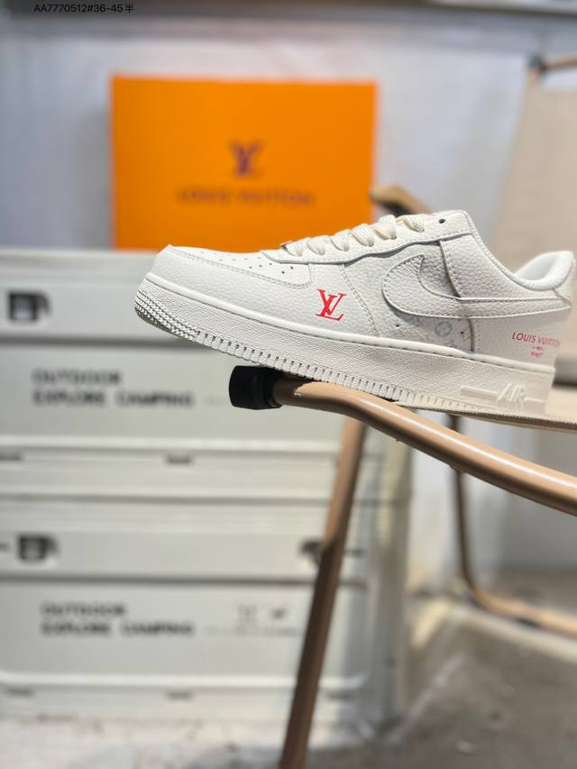 Nk Air Force 1'07 Low 空军一号低帮休闲板鞋 #定制皮料 原楦原纸板 纯正空军版型 高清洁度 内置全掌气垫Mm3399 Aa7770512#