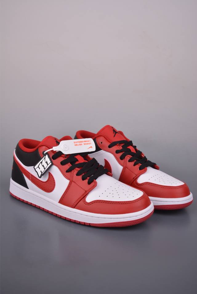 Air Jordan 1 Low 红白黑 DDD Aj1乔1低帮休闲板鞋 同步官方配色 DDD 市场唯一独家头层皮打造 原鞋原档案开发 DDD 原厂皮料 原档冲