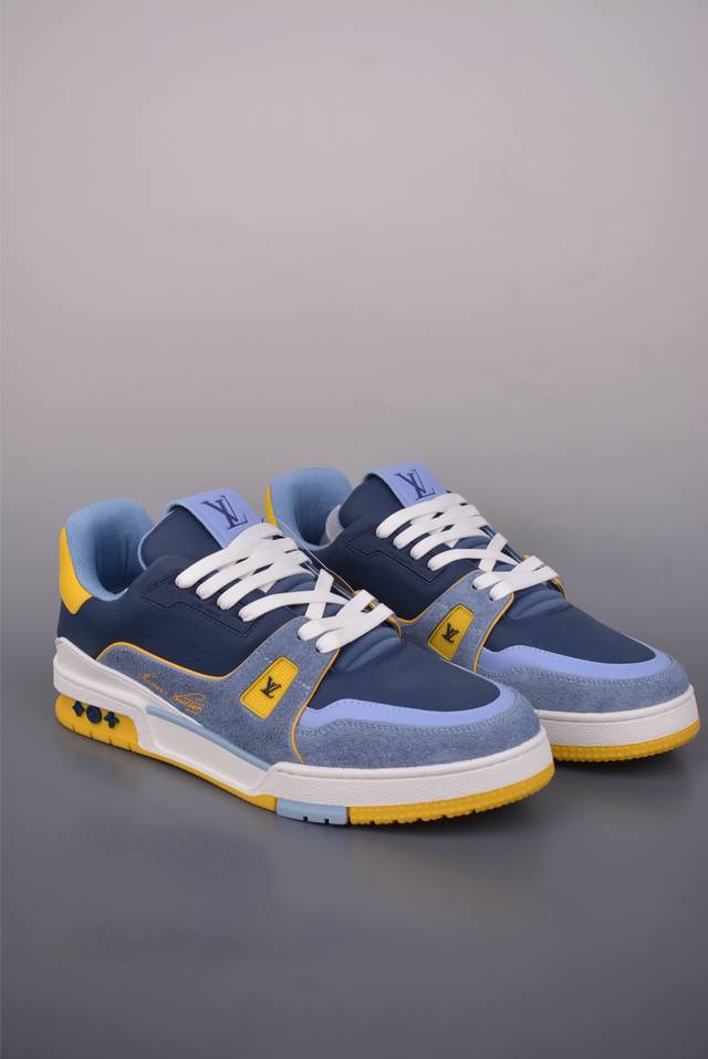 Louis Vuitton 路易威登 DDD Lv Trainer 顶级莞产 DDD 原楦原纸版开模，鞋型立体饱满 DDD 零毛边、零溢胶、零线头瑕疵 DDD