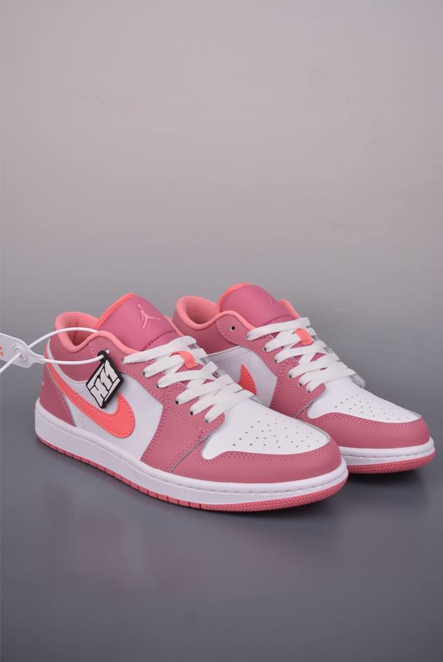 Air Jordan 1 Low 白粉 DDD Aj1乔1低帮休闲板鞋 同步官方配色 DDD 市场唯一独家头层皮打造 原鞋原档案开发 DDD 原厂皮料 原档冲孔