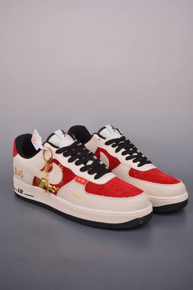 Nike Air Force 1 Low马年限定 DDD 原楦头原纸板 打造纯正空军版型 DDD 专注外贸渠道 全掌内置蜂窝气垫 DDD 原盒配件 原厂中底钢印
