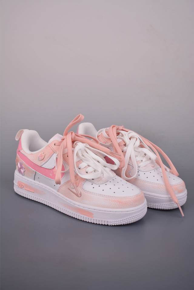 Nike Air Force 1 Low 春野樱序 解构绑带 DDD 原楦头原纸板 打造纯正空军版型 DDD 专注外贸渠道 全掌内置蜂窝气垫 DDD 原盒配件