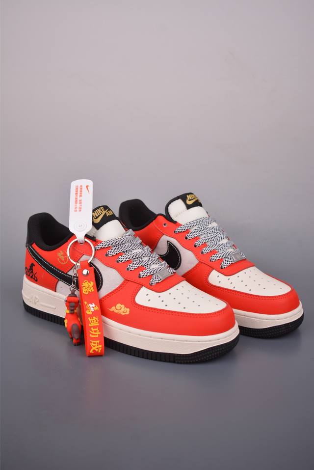 Nike Air Force 1 Low 马年限定 DDD 原楦头原纸板 打造纯正空军版型 DDD 专注外贸渠道 全掌内置蜂窝气垫 DDD 原盒配件 原厂中底钢