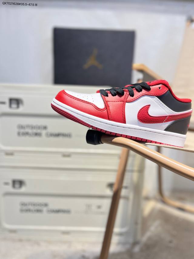 公司级头层皮乔丹Air Jordan 1 Low Aj1低帮系列篮球鞋 官方同步配色 原装级产物 DDD #拒绝公底 立体鞋型 细节完美 高清洁度553558