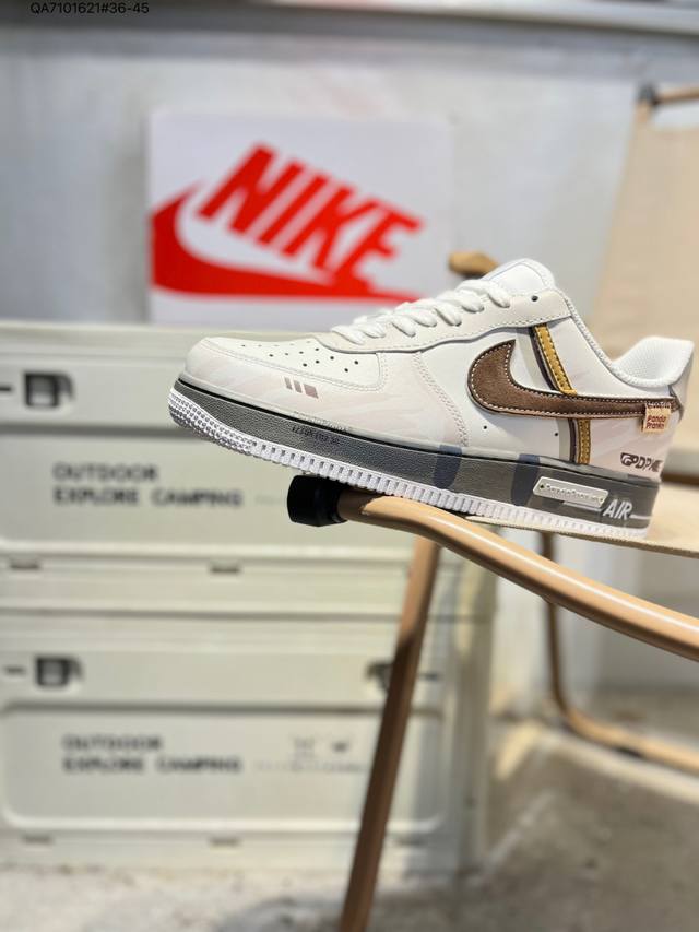 公司级头层皮Nk Air Force 7 Low 空军一号低帮休闲板鞋 #定制皮料 原楦原纸板 纯正空军版型 高清洁度 内置全掌气垫Cw2288 Qa71016