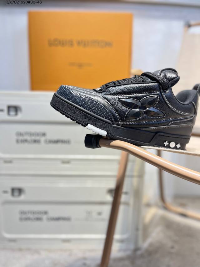 路易威登 Louis Vuitton Lv路易威登板鞋 DDD 新款 Lv Trainer最新配色运动鞋 L家 篮球鞋风格运动鞋 该鞋由艺术总监 Virgil