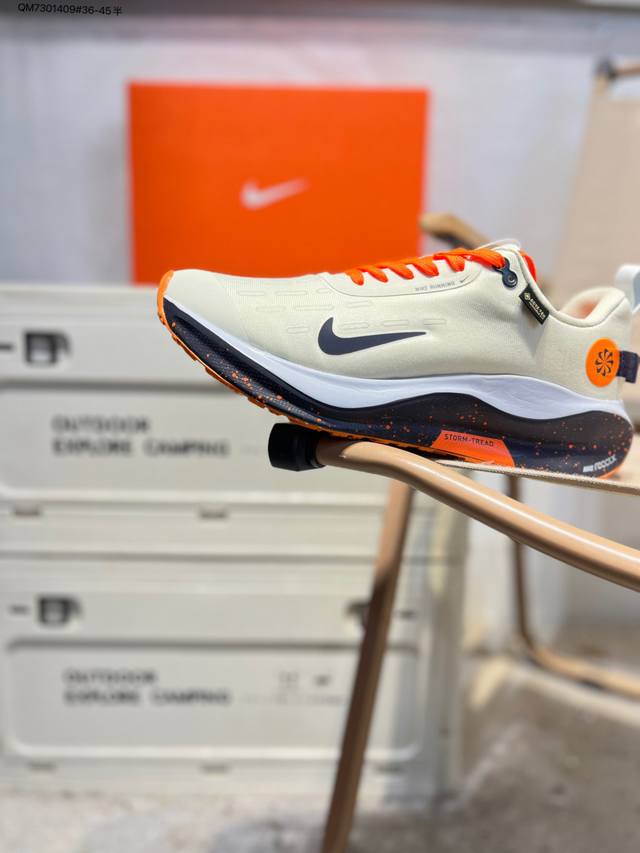 Nike React Infinity Rn 4 Gtx 耐克 马拉松机能风格运动鞋 DDD 实拍首发#鞋款搭载柔软泡绵 在运动中为你塑就缓震脚感 设计灵感源自