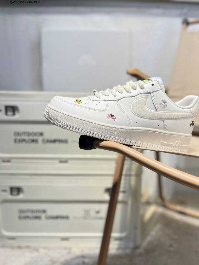 马年限定 公司级头层皮Nk Air Force 7 Low 空军一号低帮休闲板鞋 #定制皮料 原楦原纸板 纯正空军版型 高清洁度 内置全掌气垫Iq1143 Qa