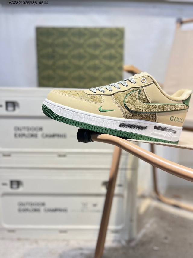 公司级头层皮Nk Air Force 1'07 Low 空军一号低帮休闲板鞋 #定制皮料 原楦原纸板 纯正空军版型 高清洁度 内置全掌气垫Cx5050 Aa78