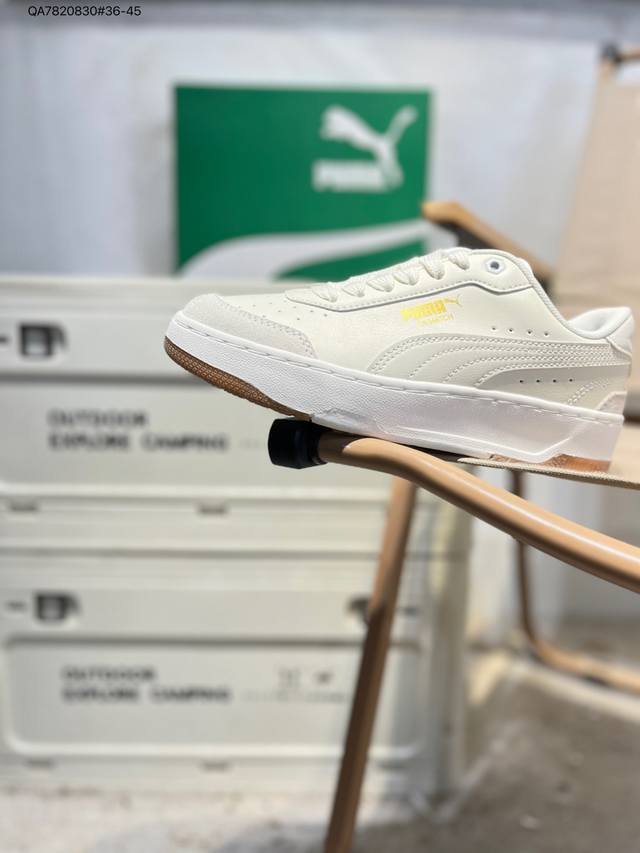 Puma彪马 Ca Match Court 休闲经典简约复古 低帮 板鞋 设计灵感源自90及00一代的滑板运动文化 简约又不失设计巧思的帅气风格让它轻松驾驭日常