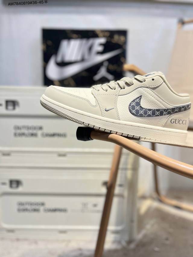 公司级头层皮乔丹Air Jordan 1 Low Aj1低帮系列篮球鞋 官方同步配色 原装级产物 DDD #拒绝公底 立体鞋型 细节完美 高清洁度Qj1988