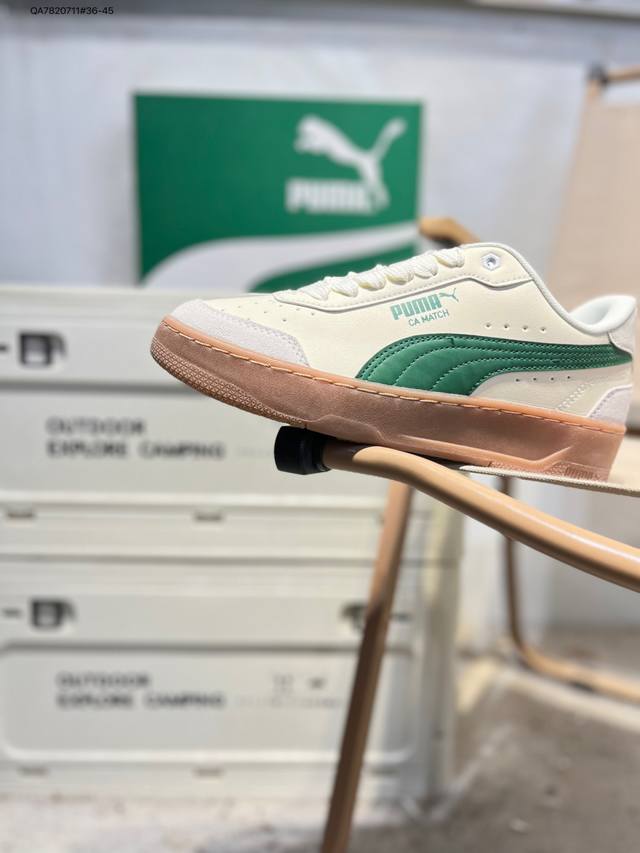 Puma彪马 Ca Match Court 休闲经典简约复古 低帮 板鞋 设计灵感源自90及00一代的滑板运动文化 简约又不失设计巧思的帅气风格让它轻松驾驭日常
