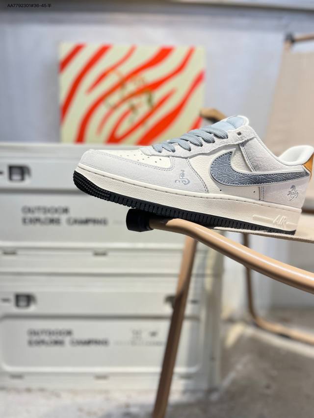 公司级头层皮Nk Air Force 1'07 Low 空军一号低帮休闲板鞋 #定制皮料 原楦原纸板 纯正空军版型 高清洁度 内置全掌气垫Ht5088 Aa77