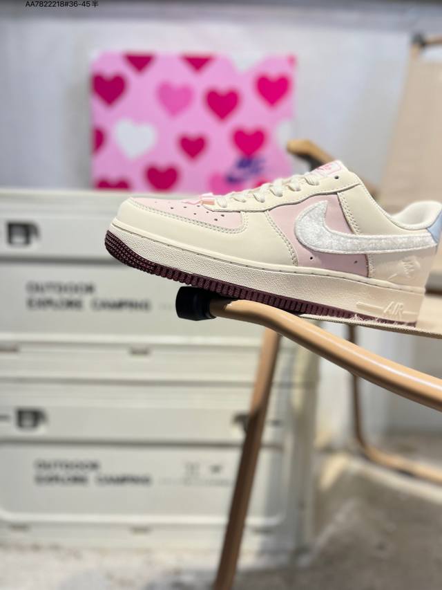公司级头层皮Nk Air Force 1'07 Low 空军一号低帮休闲板鞋 #定制皮料 原楦原纸板 纯正空军版型 高清洁度 内置全掌气垫Df0188 Aa78