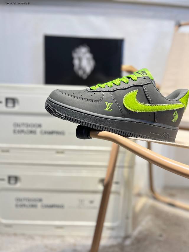 公司级头层皮Nk Air Force 1'07 Low 空军一号低帮休闲板鞋 #定制皮料 原楦原纸板 纯正空军版型 高清洁度 内置全掌气垫Xy9025 Aa77