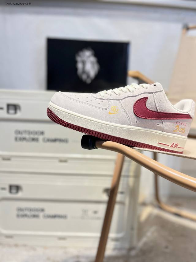 公司级头层皮Nk Air Force 1'07 Low 空军一号低帮休闲板鞋 #定制皮料 原楦原纸板 纯正空军版型 高清洁度 内置全掌气垫Xy9025 Aa77