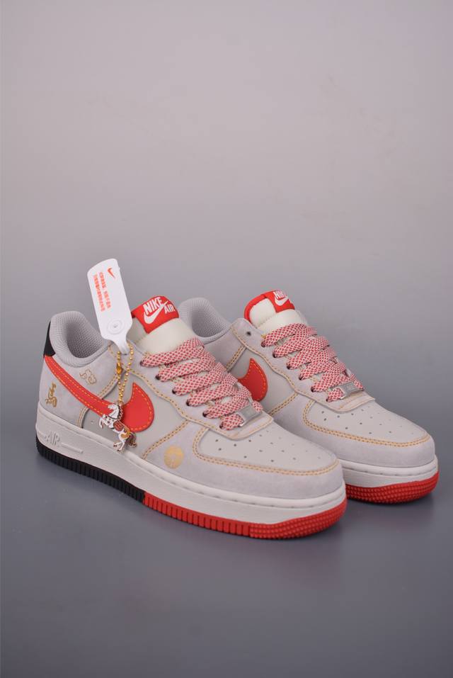 Nike Air Force 1 Low 马年限定 DDD 原楦头原纸板 打造纯正空军版型 DDD 专注外贸渠道 全掌内置蜂窝气垫 DDD 原盒配件 原厂中底钢